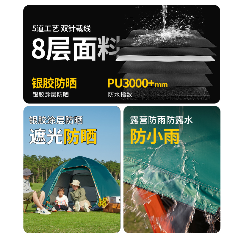 南極の人々 自動キャンプテント - 5-8人用ファミリーテント