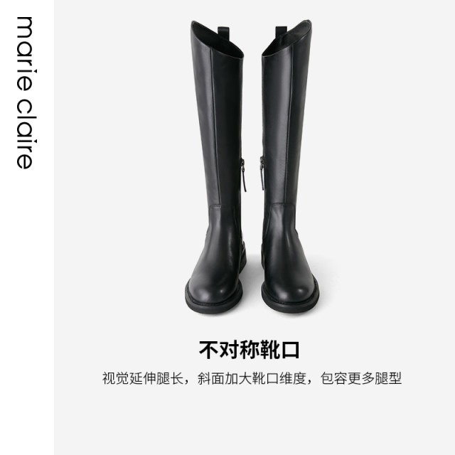 MC women's shoes/marieclaire boots winter thick heel plus velvet warm boots knight boots MC women's shoes/marieclaire boots winter thick heel plus velvet warm boots knight boots