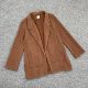 E6021 autumn new women's clothing, literary temperament, solid color imitation wool jacket, thin pit strips, no button commuter suit E6021 autumn new women's clothing, literary temperament, solid color imitation wool jacket, thin pit strips, no button commuter suit