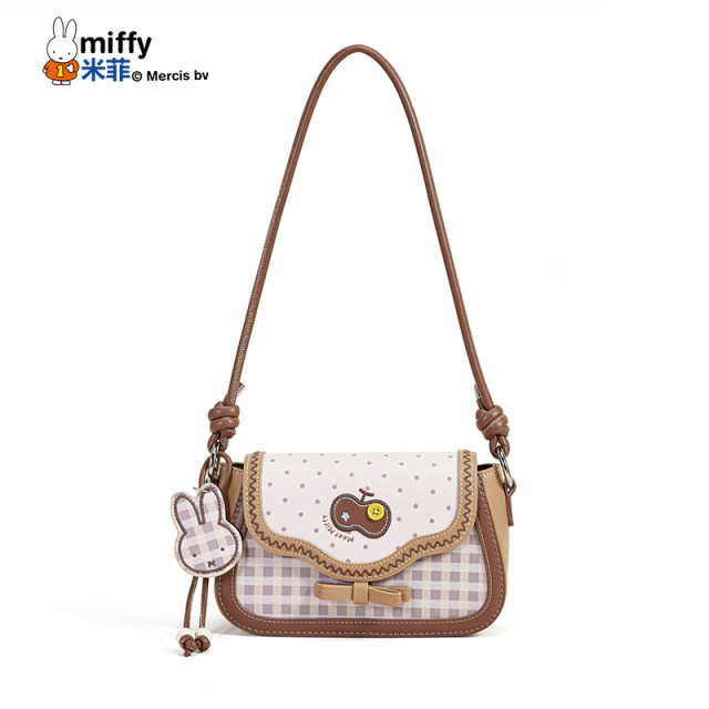 Miffy Japanese sweet saddle bag 2025 new bag simple niche design armpit bag single shoulder crossbody bag Miffy Japanese sweet saddle bag 2025 new bag simple niche design armpit bag single shoulder crossbody bag