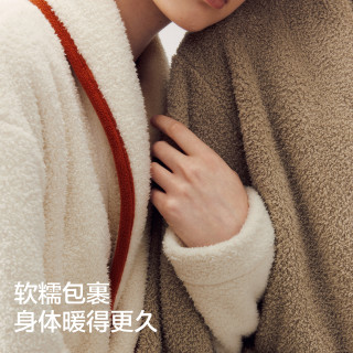 Banana velvet 500Home Men and Women's Same Model Warm Half-Side Velvet Thickened Velvet Clean Color Straight Loop Autumn and Winter Sleeping Robe 
Banana velvet 500Home Men and Women's Same Model Warm Half-Side Velvet Thickened Velvet Clean Color Straight Loop Autumn and Winter Sleeping Robe