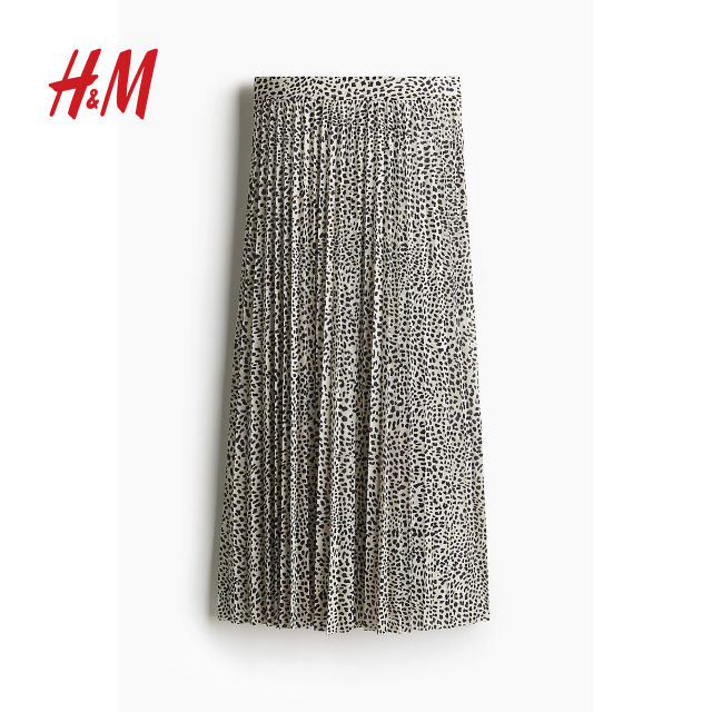 HM women's skirt 2025 autumn new style fashionable loose temperament high waist pleated midi skirt 1264865 
HM women's skirt 2025 autumn new style fashionable loose temperament high waist pleated midi skirt 1264865
