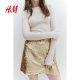 HM Women's Skirt Autumn Fashion High Waist Sequin Mesh Party Mini Skirt 1245422 
HM Women's Skirt Autumn Fashion High Waist Sequin Mesh Party Mini Skirt 1245422