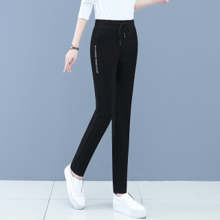 Ladies sports pants high waist elasticity is thin casual pants
 Ladies sports pants high waist elasticity is thin casual pants