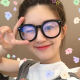 Zhao Lusi, the same glasses of glasses, black frame plain artifact rivets round box, myopia INS glasses box female Korean edition
 Zhao Lusi, the same glasses of glasses, black frame plain artifact rivets round box, myopia INS glasses box female Korean edition