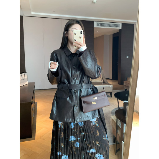 NAZ large size autumn cotton polyester blend environmentally friendly leather casual high-end fat mm fashionable PU leather jacket women NAZ large size autumn cotton polyester blend environmentally friendly leather casual high-end fat mm fashionable PU leather jacket women