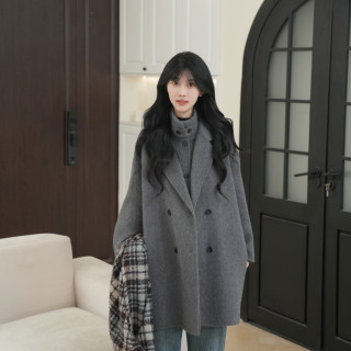 Wool coat Korean style temperament fashion coat 
Wool coat Korean style temperament fashion coat