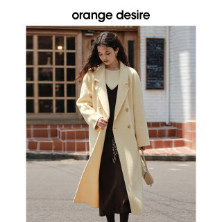 orange desire small double-sided woolen coat yellow and blue 25 autumn coat 
orange desire small double-sided woolen coat yellow and blue 25 autumn coat