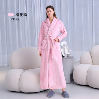 Recommended winter couple's nightgown that is lengthened and thickened to the ankle Recommended winter couple's nightgown that is lengthened and thickened to the ankle