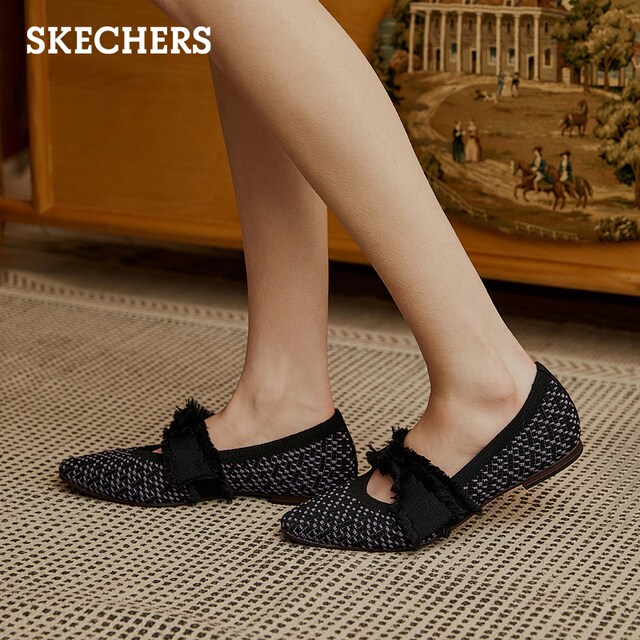 Skecher pointed toe women's shallow mouth single shoes temperament Mary Zhenxia new princess shoes breathable commuter casual flat shoes Skecher pointed toe women's shallow mouth single shoes temperament Mary Zhenxia new princess shoes breathable commuter casual flat shoes