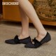 Skecher pointed toe women's shallow mouth single shoes temperament Mary Zhenxia new princess shoes breathable commuter casual flat shoes Skecher pointed toe women's shallow mouth single shoes temperament Mary Zhenxia new princess shoes breathable commuter casual flat shoes