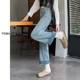 Extended plush wide-leg jeans for women 175 tall, high waist large size stretch slimming floor pants for women winter pants Extended plush wide-leg jeans for women 175 tall, high waist large size stretch slimming floor pants for women winter pants