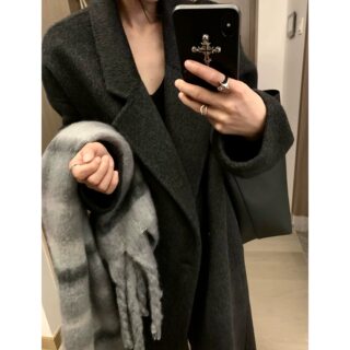 Xiaoxiao Lucky 2025 Autumn and Winter New Double-sided Cashmere Coat for Women 100% Pure Wool Jacket Alpaca Velvet Long Xiaoxiao Lucky 2025 Autumn and Winter New Double-sided Cashmere Coat for Women 100% Pure Wool Jacket Alpaca Velvet Long