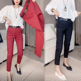 High-waist Korean style slimming nine-point small foot casual pants High-waist Korean style slimming nine-point small foot casual pants