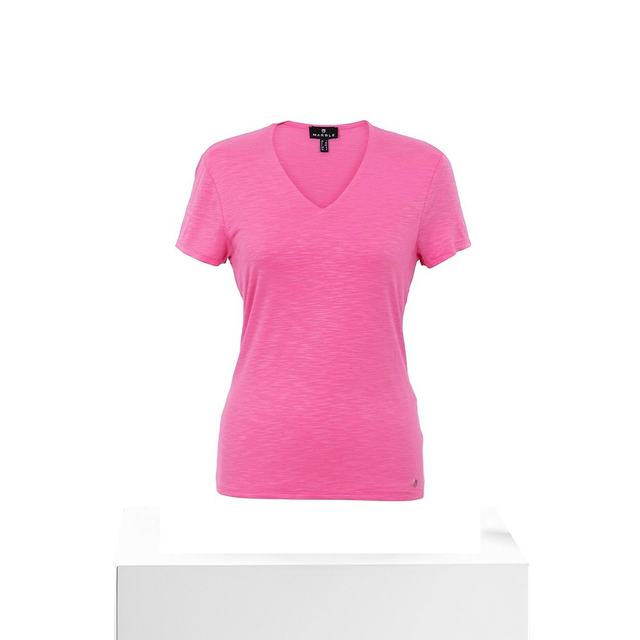 Self-operated marble pink double layer V-neck top American outlet straight hair 
Self-operated marble pink double layer V-neck top American outlet straight hair