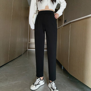 High waist comfortable and versatile nine-point casual pants High waist comfortable and versatile nine-point casual pants