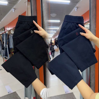 Summer thin high-waist loose cotton cropped pants for women 
Summer thin high-waist loose cotton cropped pants for women