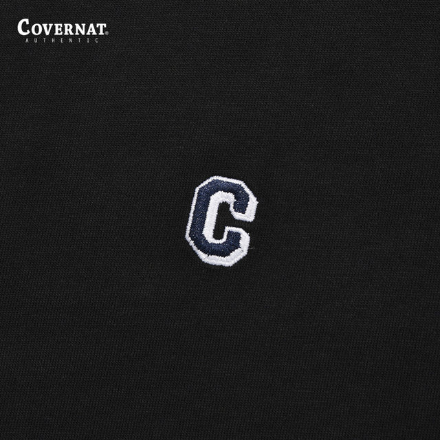 covernat Korean trendy brand men's and women's T-shirt double layer color matching pure cotton comfortable long-sleeved top round neck loose covernat Korean trendy brand men's and women's T-shirt double layer color matching pure cotton comfortable long-sleeved top round neck loose