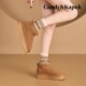 Candy/Kapok official snow boots for women in winter plus velvet to keep warm and thickened and versatile thick sole heightening short cotton 10 Candy/Kapok official snow boots for women in winter plus velvet to keep warm and thickened and versatile thick sole heightening short cotton 10