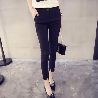 Stretch mid-high waist pencil pants stretch cropped pants Stretch mid-high waist pencil pants stretch cropped pants
