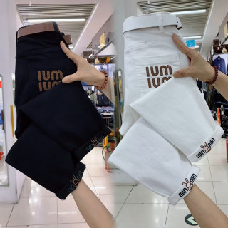 Casual pants elastic waist nine-point pants Martin pants
 Casual pants elastic waist nine-point pants Martin pants