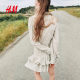 HM Women's Skirt 2025 Autumn New Drawstring Laminated High Waist Mini Skirt 1296491 
HM Women's Skirt 2025 Autumn New Drawstring Laminated High Waist Mini Skirt 1296491