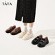 Tata He and She British Thick Sole JK Loafers Women's One-Pin Retro Small Leather Shoes Single Shoes 2025 Autumn 7PJ33AA4 Tata He and She British Thick Sole JK Loafers Women's One-Pin Retro Small Leather Shoes Single Shoes 2025 Autumn 7PJ33AA4