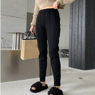 Extra -size casual pants women's winter high waist and thin suit pants
 Extra -size casual pants women's winter high waist and thin suit pants