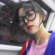 Zhao Lusi, the same glasses of glasses, black frame plain artifact rivets round box, myopia INS glasses box female Korean edition
 Zhao Lusi, the same glasses of glasses, black frame plain artifact rivets round box, myopia INS glasses box female Korean edition