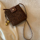 Nanfeng Chio2nd Frosted Leather Leopard Bucket Bag Retro Commuting Versatile Shoulder Bag Women's Crossbody Small Bag Nanfeng Chio2nd Frosted Leather Leopard Bucket Bag Retro Commuting Versatile Shoulder Bag Women's Crossbody Small Bag