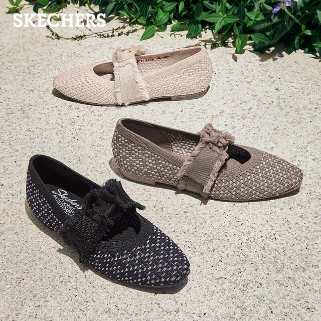 Skecher pointed toe women's shallow mouth single shoes temperament Mary Zhenxia new princess shoes breathable commuter casual flat shoes Skecher pointed toe women's shallow mouth single shoes temperament Mary Zhenxia new princess shoes breathable commuter casual flat shoes