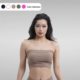 IAMYOYO versatile anti-falling tube top 360-degree package earth-tone high-elastic sports dance base with chest pad IAMYOYO versatile anti-falling tube top 360-degree package earth-tone high-elastic sports dance base with chest pad