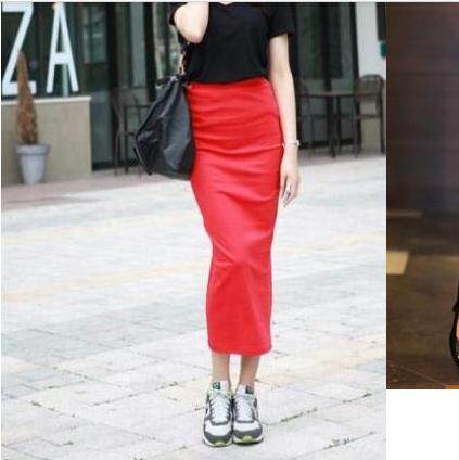 New hip-covered long skirt skirt with high waist without slit skirt slim fit and slim bottom elastic pencil skirt New hip-covered long skirt skirt with high waist without slit skirt slim fit and slim bottom elastic pencil skirt