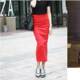 New hip-covered long skirt skirt with high waist without slit skirt slim fit and slim bottom elastic pencil skirt New hip-covered long skirt skirt with high waist without slit skirt slim fit and slim bottom elastic pencil skirt