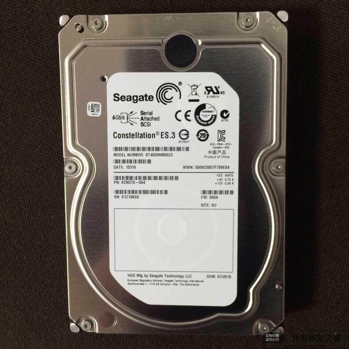Seagate Seagate ST4000NM0023 3.5 inch 4T SAS 7.2K server hard drive warranty for one year