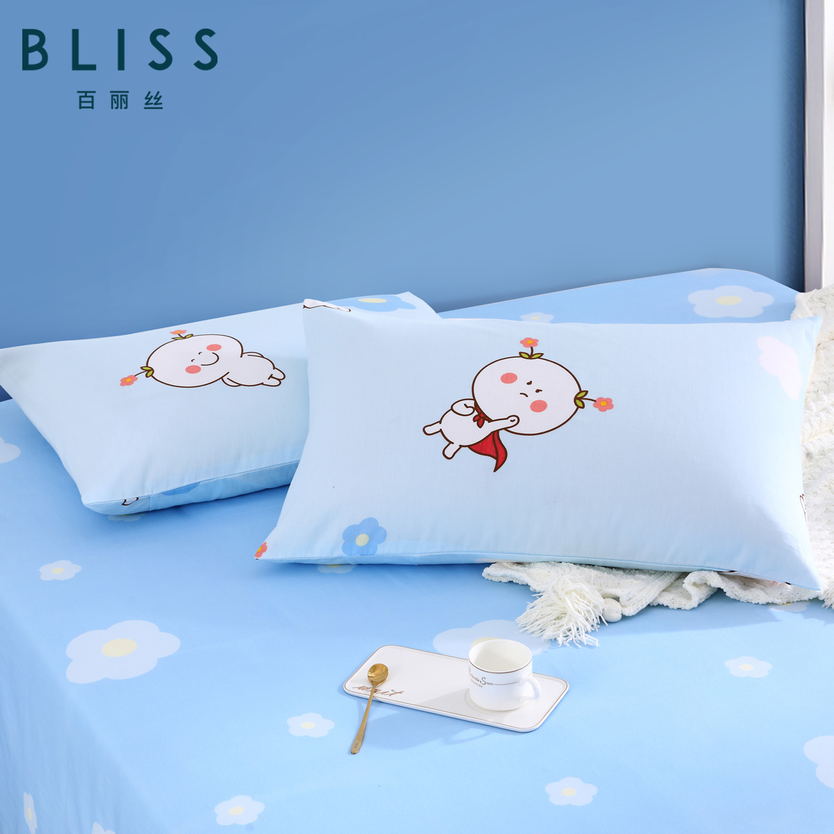 Bellis home textile Mercury home products cotton to pillowcases two flowers superman cotton to pillowcases