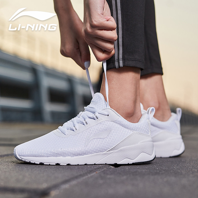 Li Ning shoes womens sneakers summer new breathable mesh official light casual shoes womens running shoes