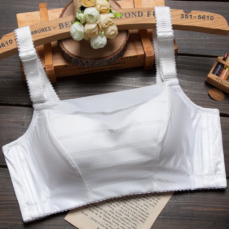 White bra in the thick mold cup small chest gathered bra wrap bra-style anti-walking sexy no steel ring underwear woman