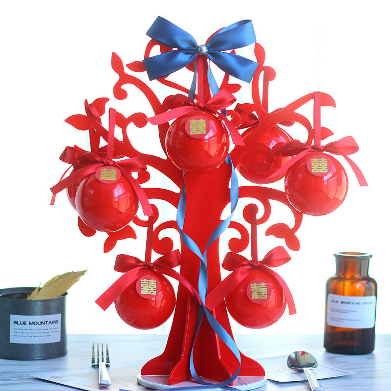 Spend half a li transparent love tree happy sugar box creative personality Korean wedding wedding candy gift box 2020 new