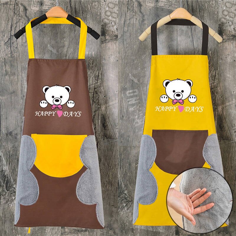 Anti-wearing hoodie can wipe hands women fashion breathable retro baking strap spring and summer cloth home fresh whole body