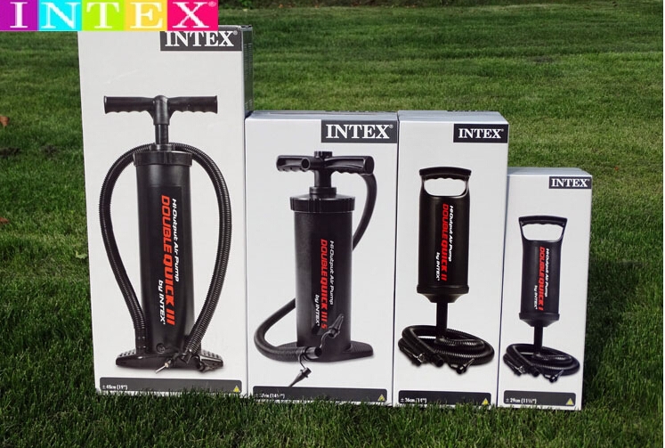 Swimming ring inflatable barrel Swimming pool bucket Water inflatable toys sit in the ring floating bed inflatable pump