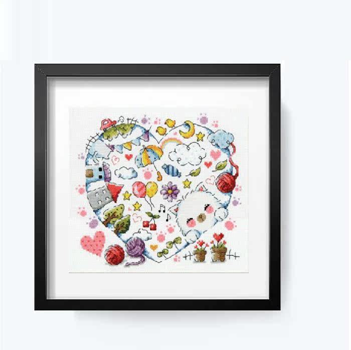 DMC self-equipped cross-stitch kit SODA SO-3151 Kitten Village Cartoon Childrens Room