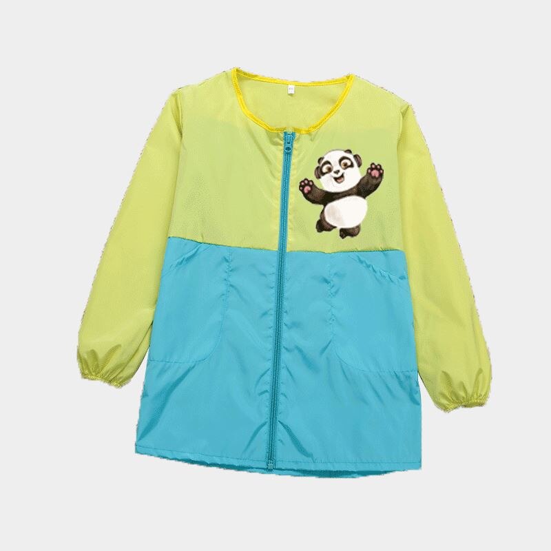 Childrens apron home kitchen baby eat painting hood kindergarten painting art custom printing logo