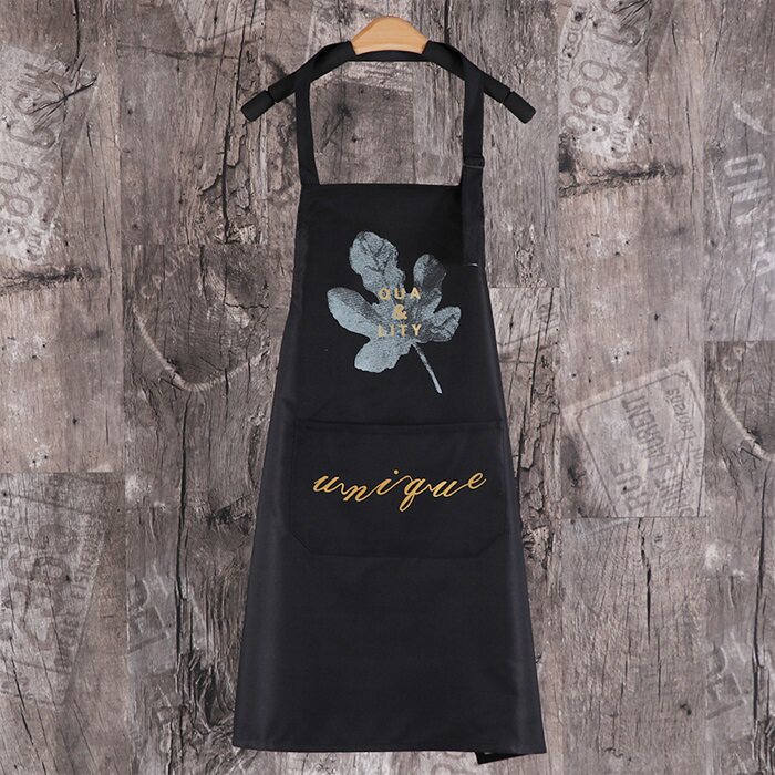 Apron back-wearing hooded strap-style mens long-sleeve baking freshman work creative waterproof cartoon haircut special