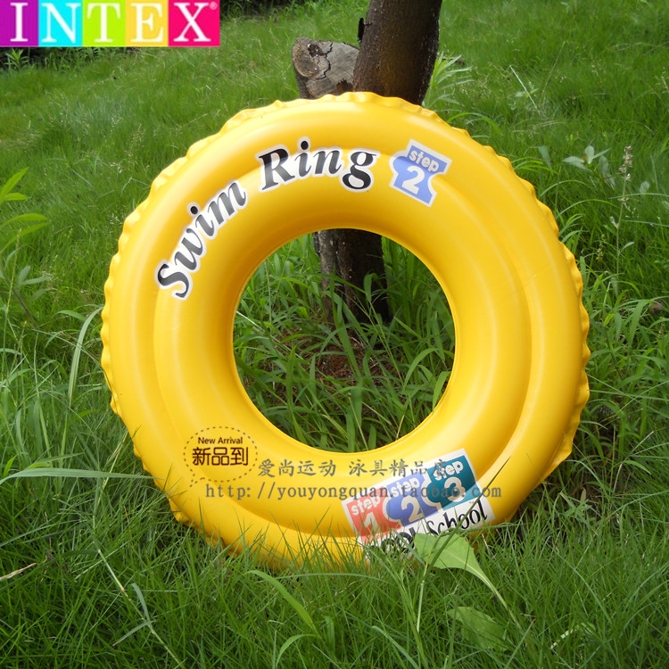 INTEX Swimming School Special Swimming Ring Childrens Swimming Inflatable Life Ring Swim Ring Under the ring Thick waist ring