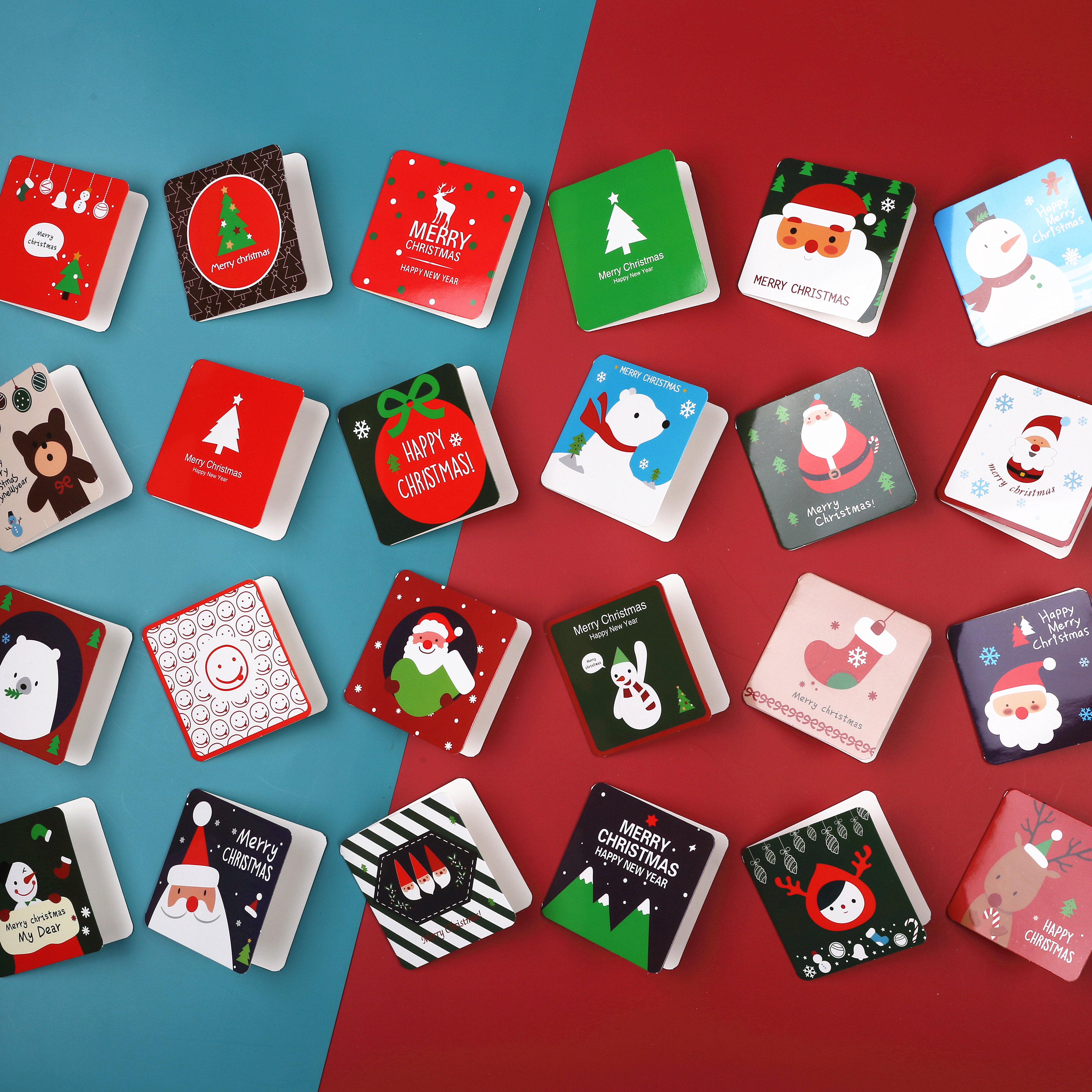 Christmas Small Greeting Card Japan-Korea Gift Blessing Card Childrens Student Message Card Company celebrates the annual meeting gift
