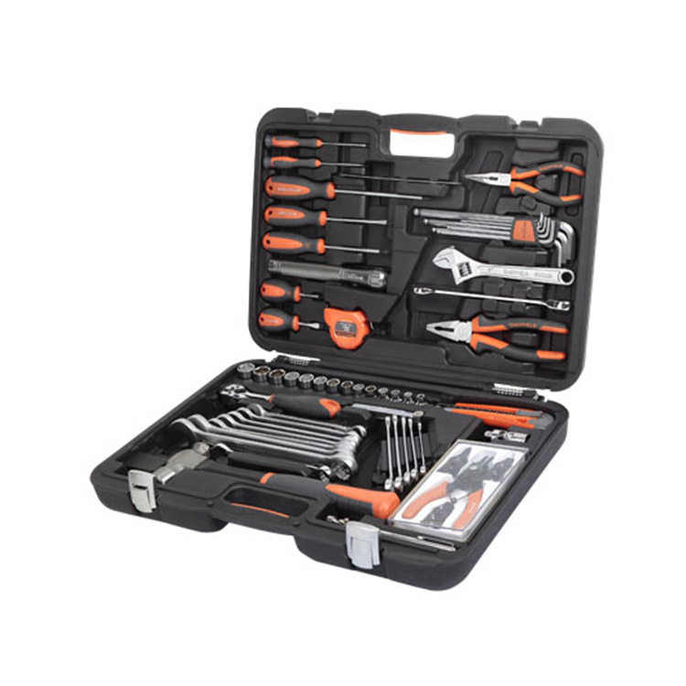 Steel shield tool 61 pieces of comprehensive mechanical maintenance set Machine repair auto repair set S010061