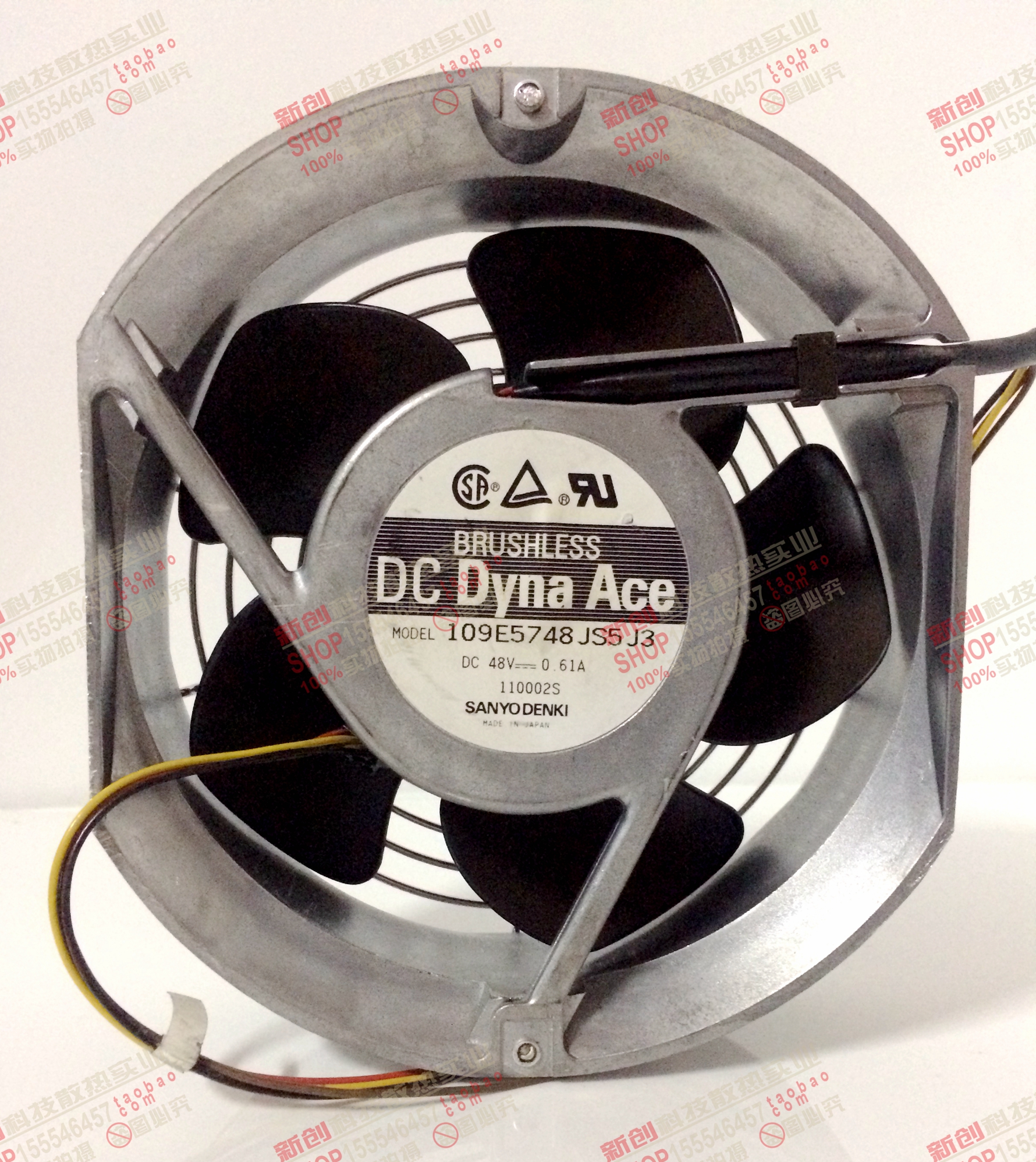 Sanyo 17251 48V 0.61A 48V 109E5748JS5J3 cabinet ultra-high wind volume fan