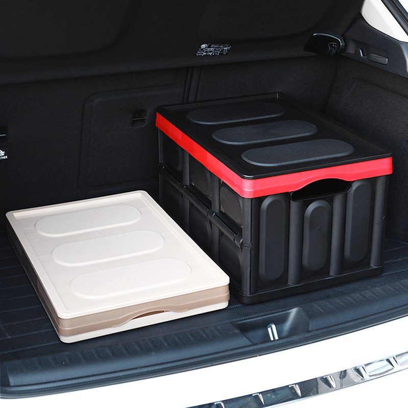 Car folding box trunk office home multi-functional plastic storage car finishing box