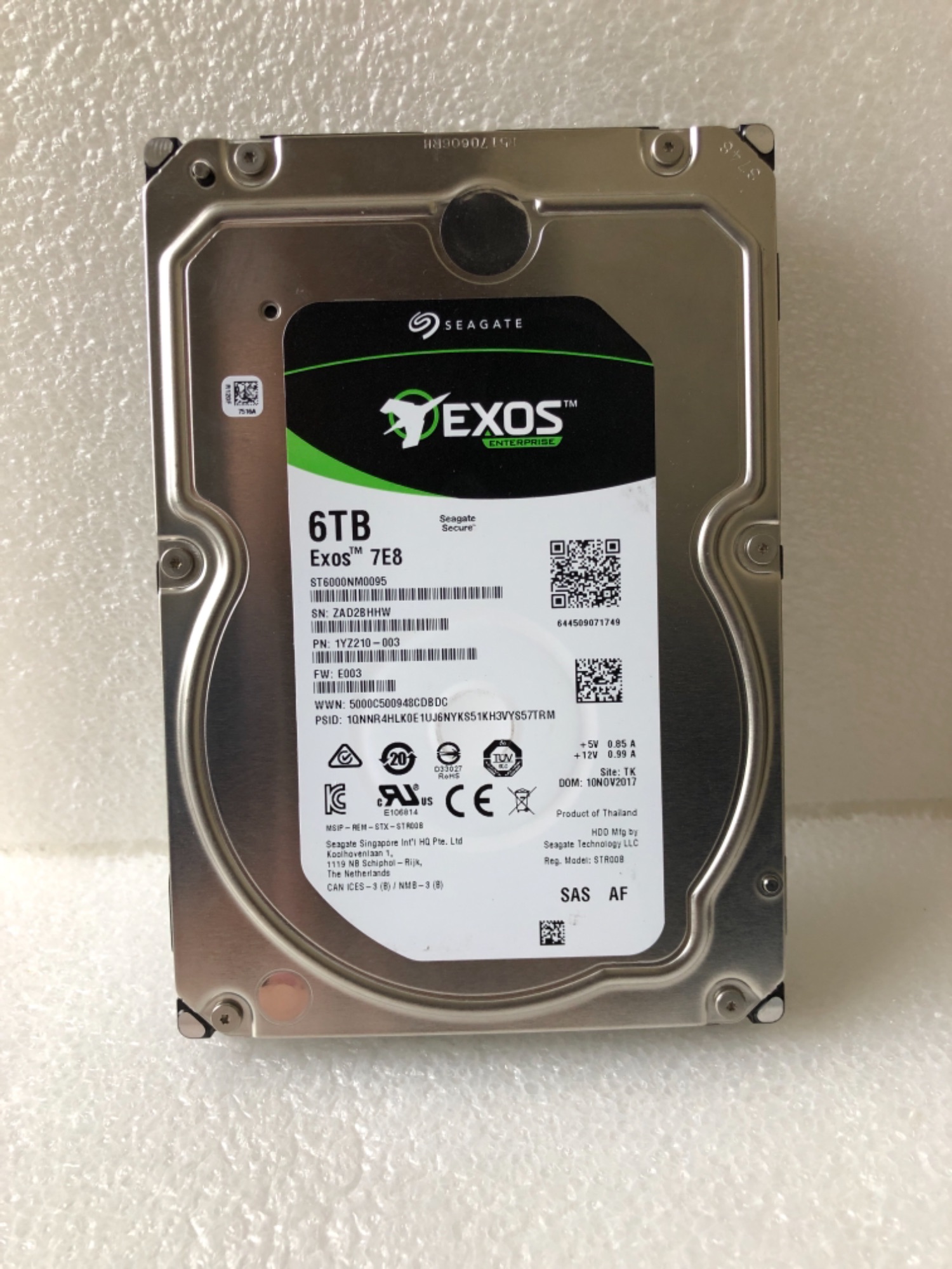 6TB ST6000NM0095 SAS 3.5 inch server hard drive